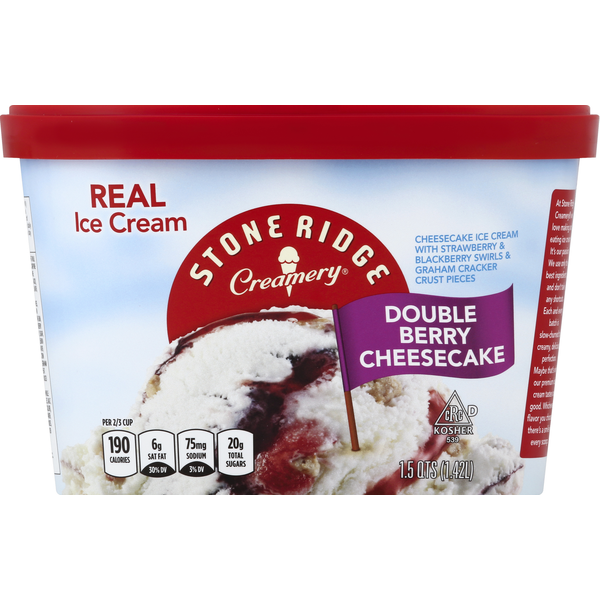 Stone Ridge Creamery Ice Cream, Double Berry Cheesecake Same-Day