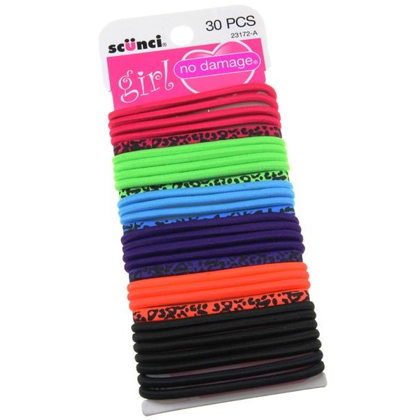 Scunci Girl No Damage Elastic Hair Ties 30 Each From Hy Vee