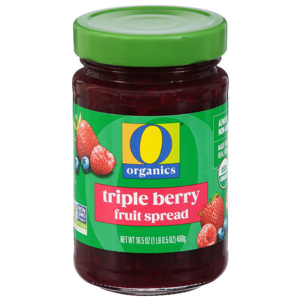 O Organics Fruit Spread, Triple Berry