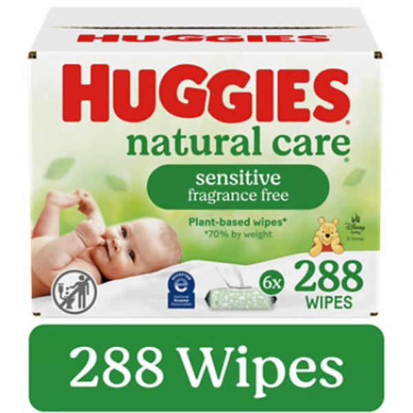Huggies Natural Care Sensitive Unscented Baby Wipes