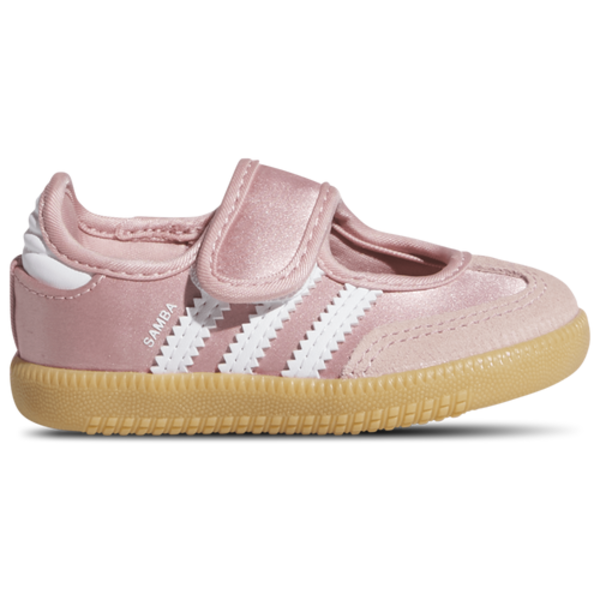 adidas Girls' Samba Jane Satin Toddler Basketball Shoes, Size 5 - Wonder Mauve/Footwear White/Gum