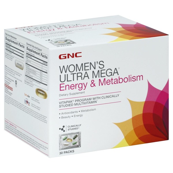 GNC Energy & Metabolism, Packs (30 each) Instacart