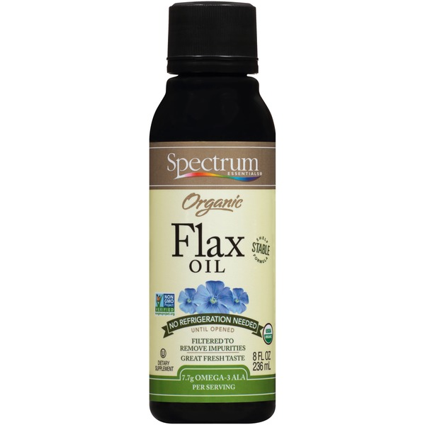 Spectrum Essentials Spectrum Essentials Organic Flax Oil Dietary Supplement Same-Day ...