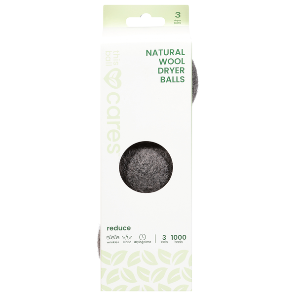 Cares Dryer Balls, Natural Wool