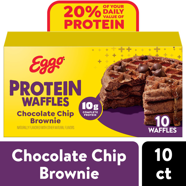 Disney - ちえたろう Kellogg's Eggo Protein Waffles Chocolate Chip Brownie