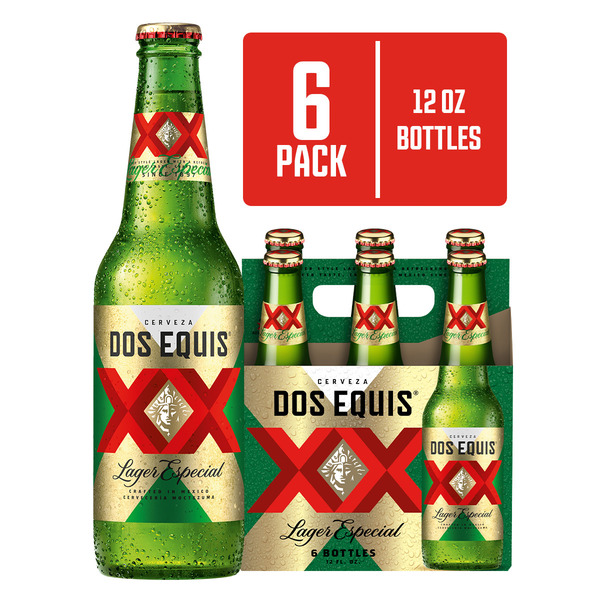 Dos Equis Mexican Lager Beer, 6 Pack, 12 fl oz Bottles Same-Day