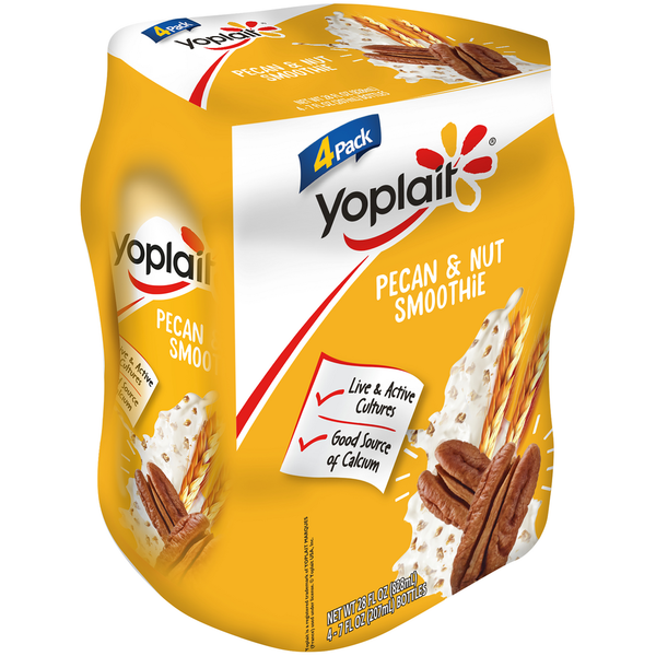 Yoplait Pecan & Nut Smoothie. 4 Pack