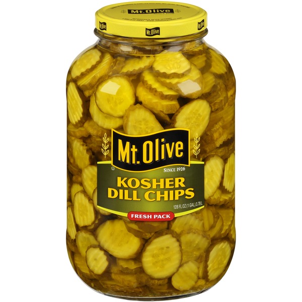 Mt. Olive Kosher Dill Chips (128 fl oz) Instacart