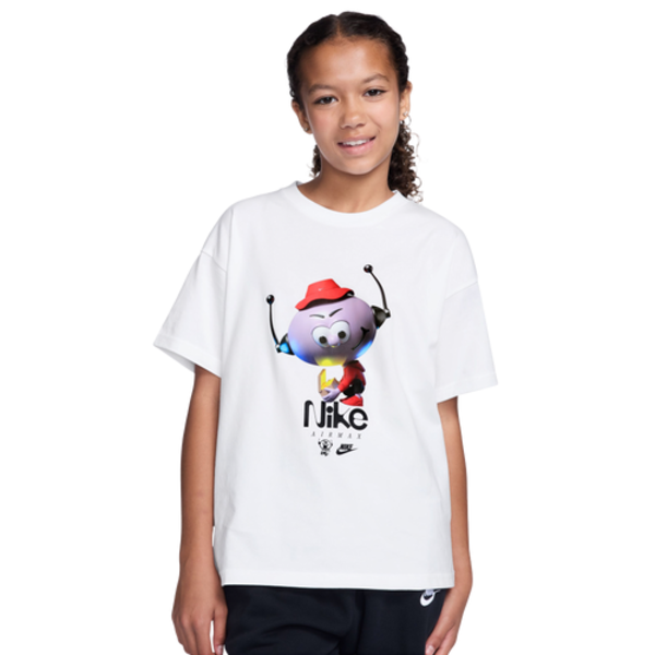 Nike Boys' M90 Max Grail T-Shirt, L - White/Black