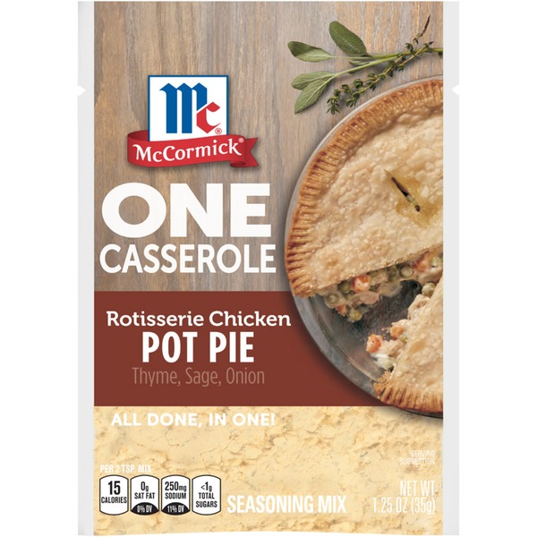 McCormick® ONE Casserole Rotisserie Chicken Pot Pie Seasoning Mix (1.25