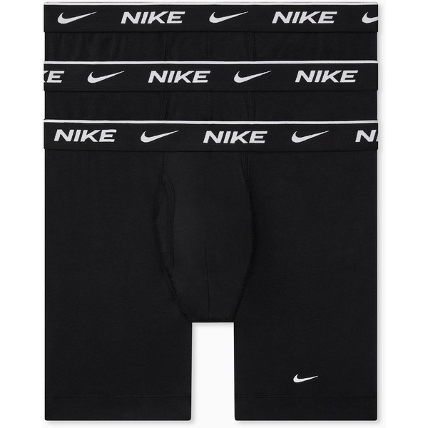 Nike Men's Cotton Stretch Boxer Briefs, M, 3 Pack - Black