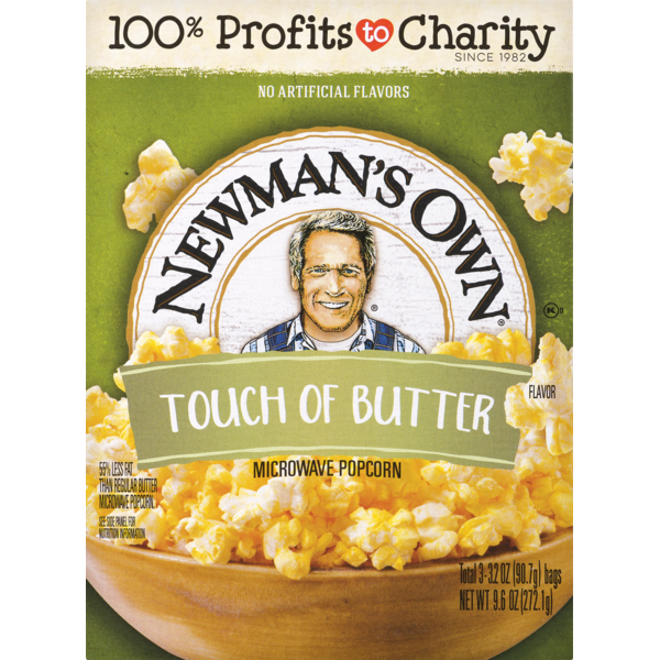 Newman's Own Light Butter Flavor Popcorn (3.2 oz) Instacart