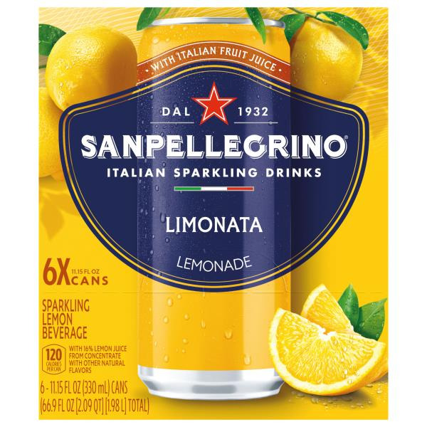 San Pellegrino Sparkling Fruit Beverages Limonata (Lemon) Same-Day