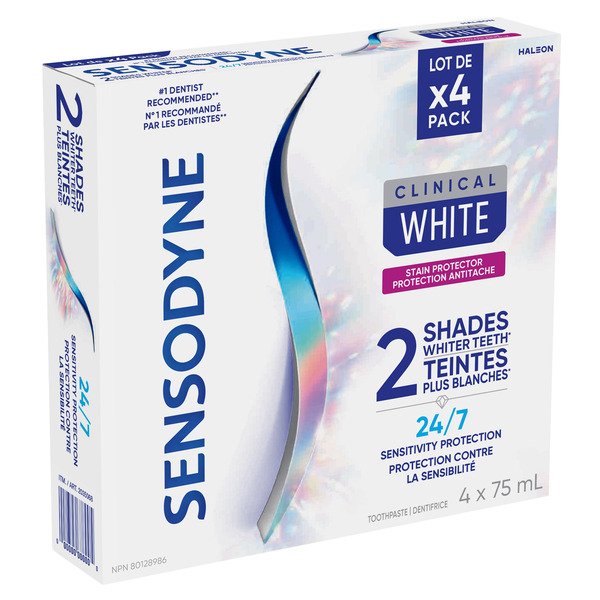 Sensodyne Clinical White Toothpaste 4 x 75 ml