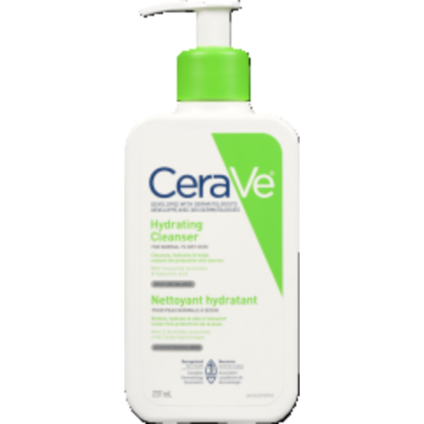 CeraVe Hydrating Facial Cleanser With Hyaluronic Acid & 3