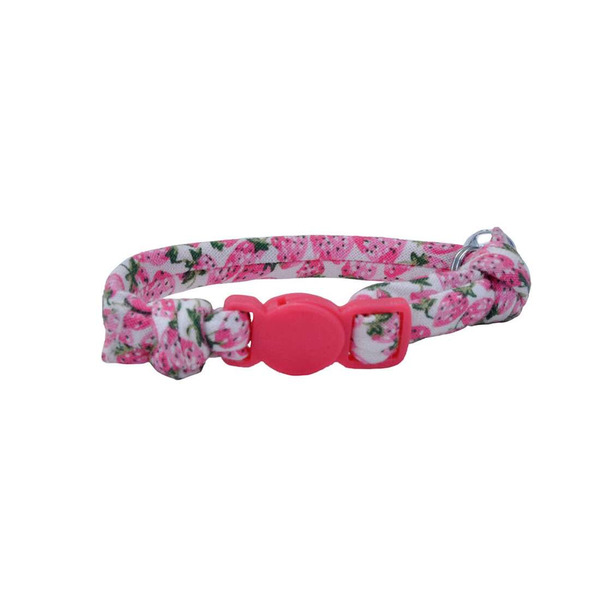 Coastal Pet Strawberries Printed Cat Collar, 3/8 X 8 in