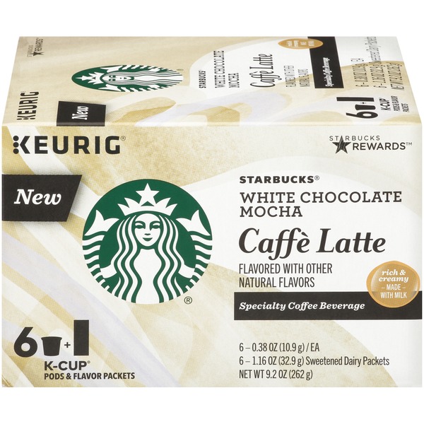 Starbucks White Chocolate Mocha Caffè Latte Specialty Coffee Beverage