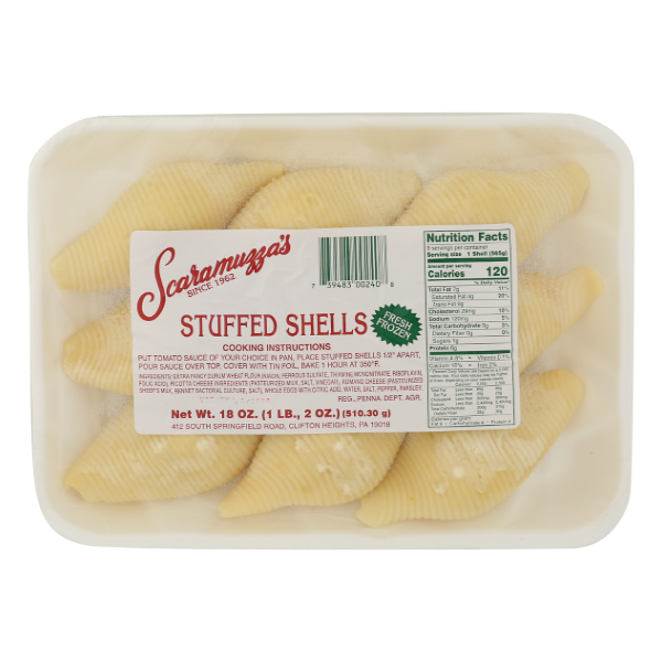 Frozen Shell Frozen Jumbo Stuffed Shells