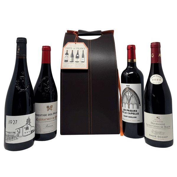 So Chic Leatherette Bordeaux Gift Set, France, 750ml, 4-count Same