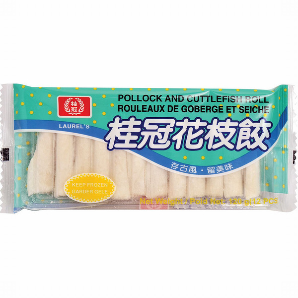 Laurel's Frozen Pollock & Cuttlefish Rolls 25 Count