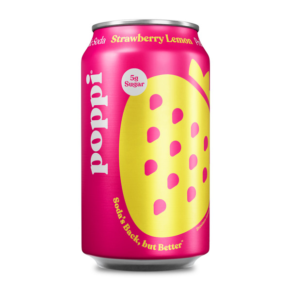 Poppi Prebiotic Soda, Strawberry Lemon Same-Day Delivery or Pickup
