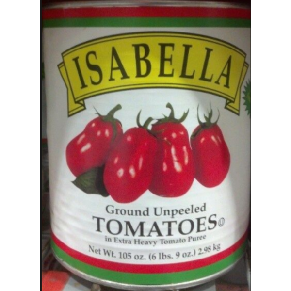 Isabella - Unpeeled Ground Tomatoes - #10 cans