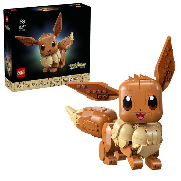 LEGO Pokémon Eevee 587-Piece Building Set 72151
