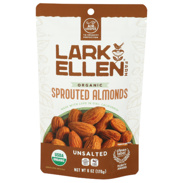 Lark Ellen Farm Organic Unsalted Sprouted Almonds