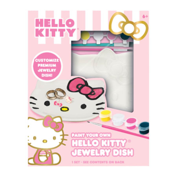 sanrio Paint Your Own Hello Kitty Jewelry Dish Kit