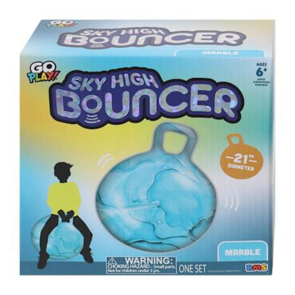 RMS Sky High Inflatable Bouncer Ball With Handle - Marble