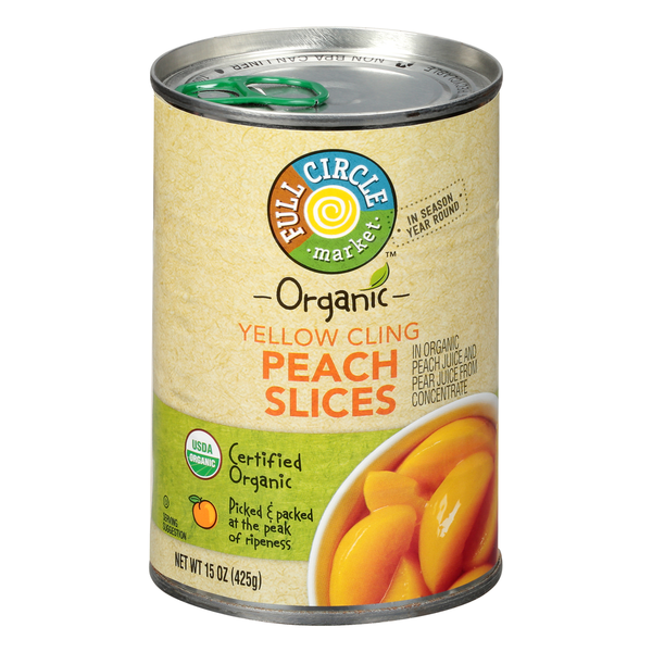 Full Circle Yellow Cling Peach Slices Same-Day Delivery or Pickup