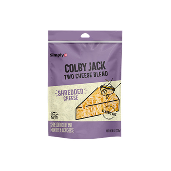 SimplyGo Classic Shredded Colby Jack Two Cheese Blend