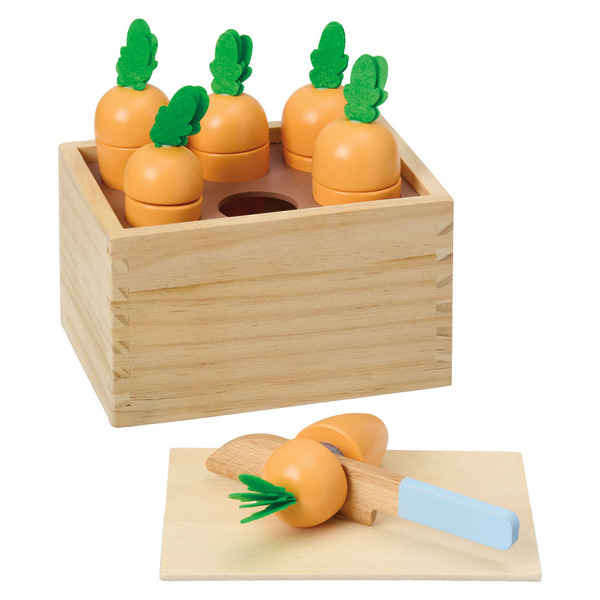 Little Town Wooden Carrot, Egg, or Stacker - Carrot Set Same-Day