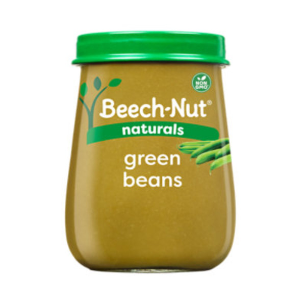 Beech-Nut Naturals Stage 1 Baby Food, Green Beans, 4 oz Jar