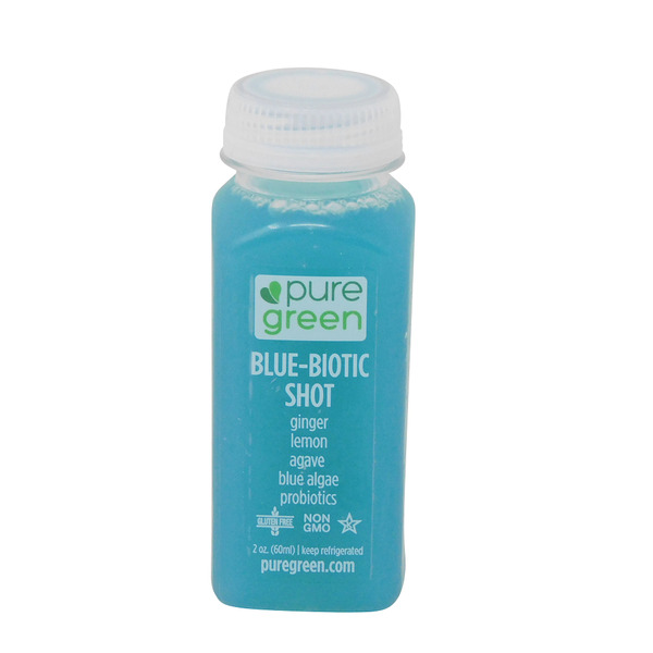 Pure Green Probiotic Gut Health Wellness Shot w/ Blue Algae