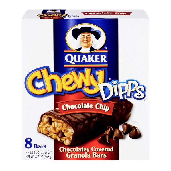 Quaker Dipps Chocolate Chip Granola Bars (8 ct) Instacart