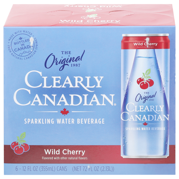 Clearly Canadian Sparkling Water Beverage, Wild Cherry Same-Day