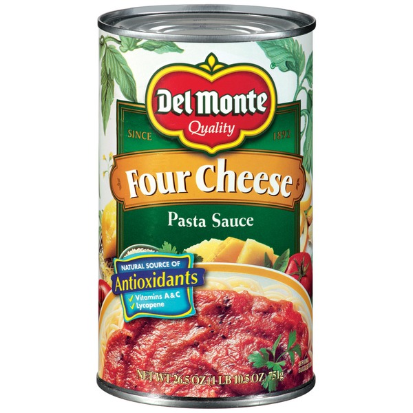 Del Monte Four Cheese Pasta Sauce (26.5 oz) from Walmart Instacart