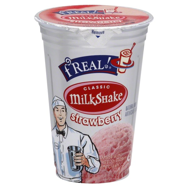 F Real Milkshake, Classic, Strawberry (9.5 oz) Instacart