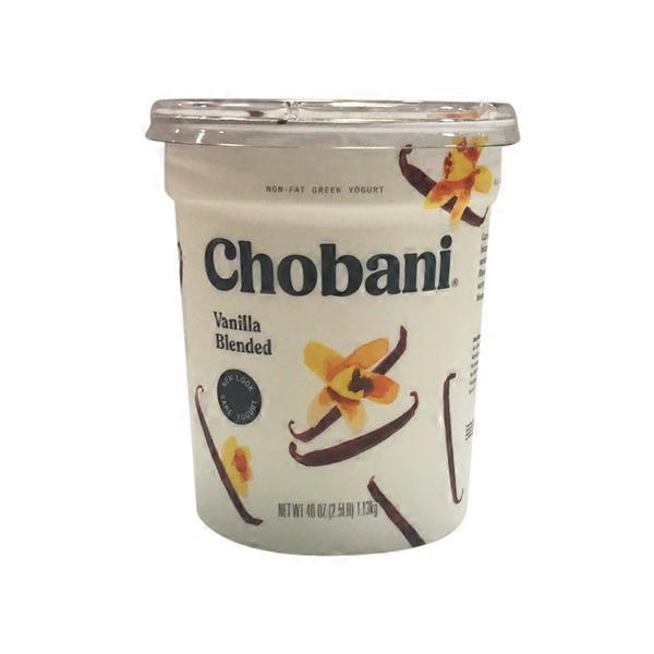 Chobani Non Fat Greek Yogurt, Vanilla Blended (each) Instacart