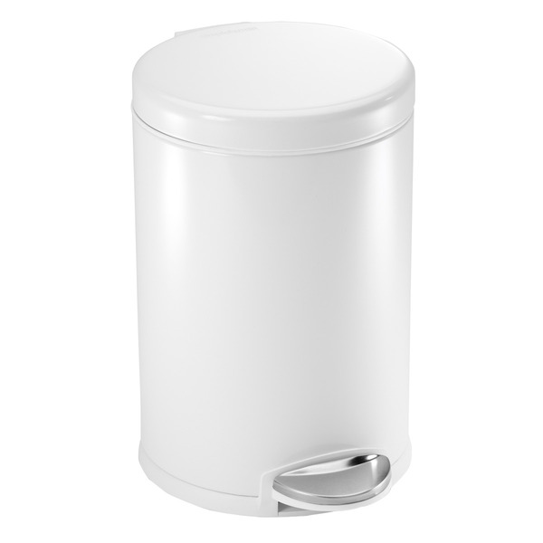 simplehuman Brushed Steel Round Step Trashcan
