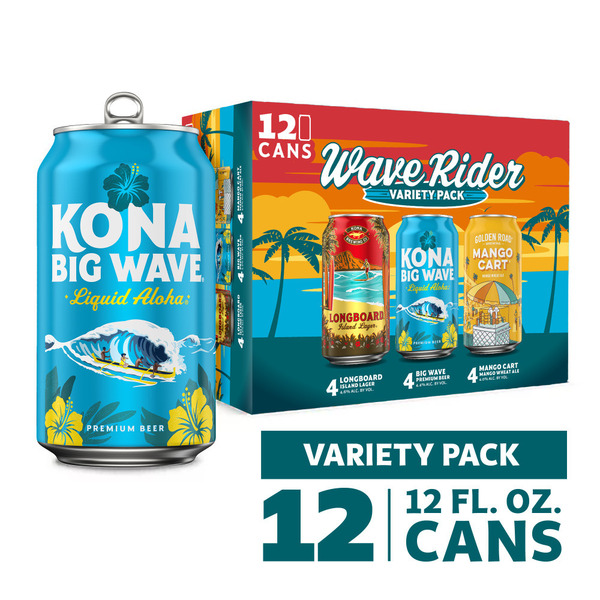 Kona Brewing Co. Wave Rider Variety Pack Same-Day Delivery