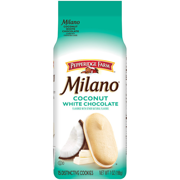Pepperidge Farm Milano White Chocolate Coconut Flavored Cookies
