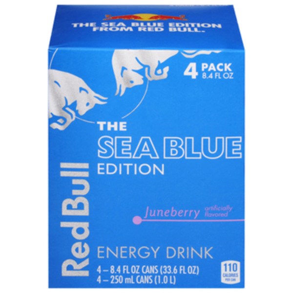 Red Bull Sea Blue Edition Juneberry Energy Drink Multipack Cans