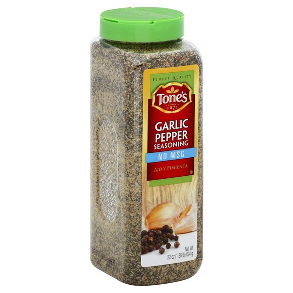 Tones Seasoning, Garlic Pepper (22 oz) Instacart