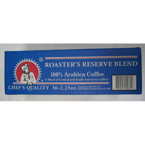 Chef's Quality - Roaster Reserve Blend Coffee - 36 ct