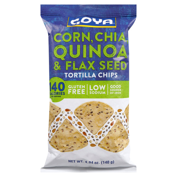 Goya Corn Chia Quinoa & Flax Seed Tortilla Chips Same-Day Delivery