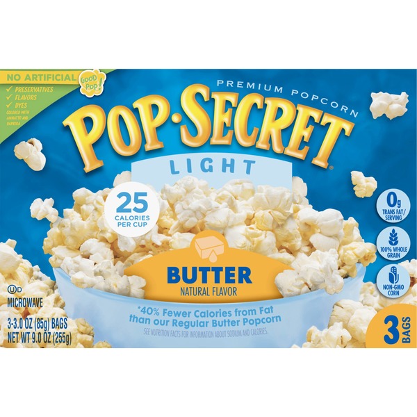 Pop Secret Popcorn, Premium, Light (3 each) from Safeway Instacart