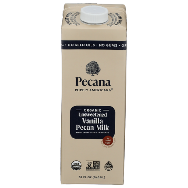 Pecana Purely American Pecan Milk Organic Unsweetened Vanilla Pecan Milk