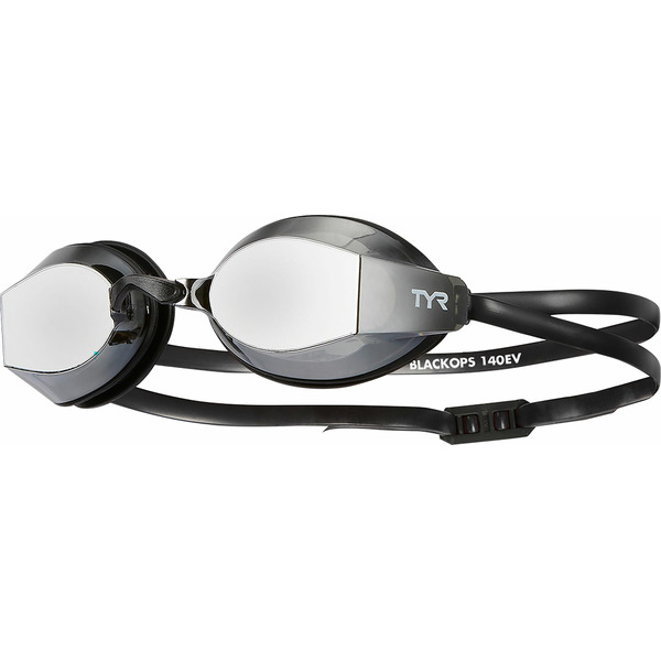 TYR Adult Blackops 140 EV Racing Mirrored Swimming Goggles - Black